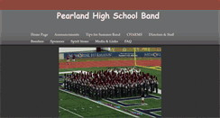 Desktop Screenshot of pearlandband.org