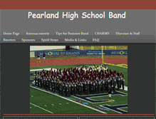 Tablet Screenshot of pearlandband.org